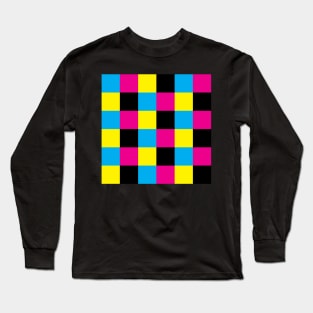 Squares CMYK 2 Long Sleeve T-Shirt